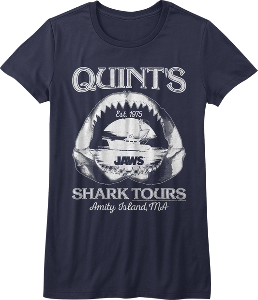 Womens Quint's Shark Tours Jaws Shirt