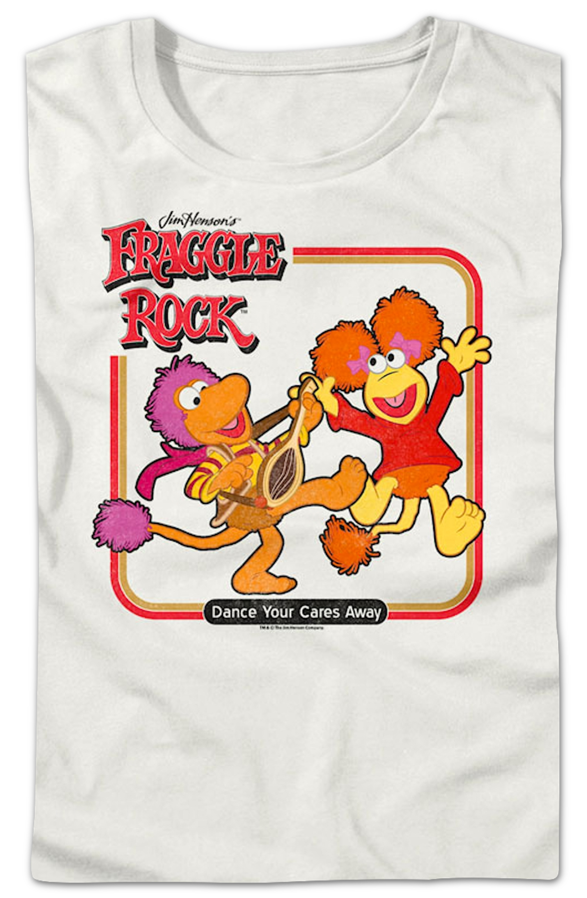 Womens Vintage Dance Your Cares Away Fraggle Rock Shirt