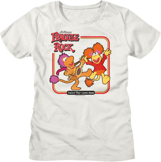 Womens Vintage Dance Your Cares Away Fraggle Rock Shirt