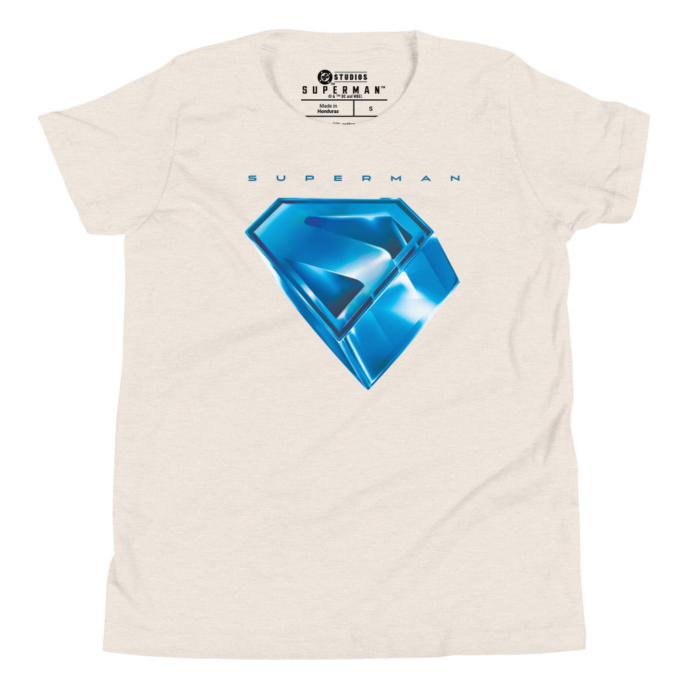 SUPERMAN (2025 Movie) Stylized S-Shield Kids T-Shirt