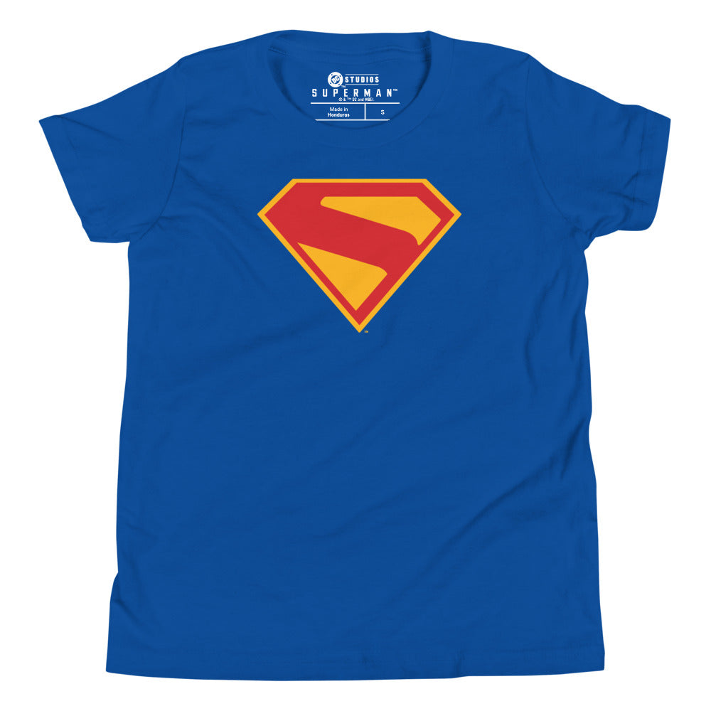 SUPERMAN (2025 Movie) S-Shield Youth T-Shirt