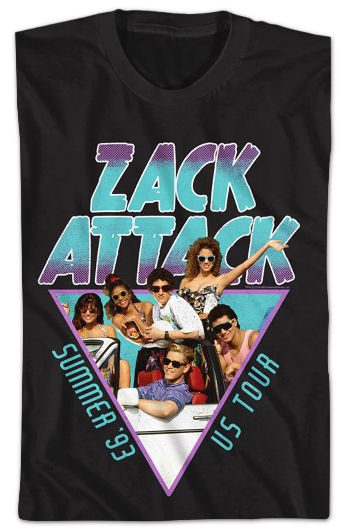 Zack Attack Summer Tour Saved By The Bell T-Shirt